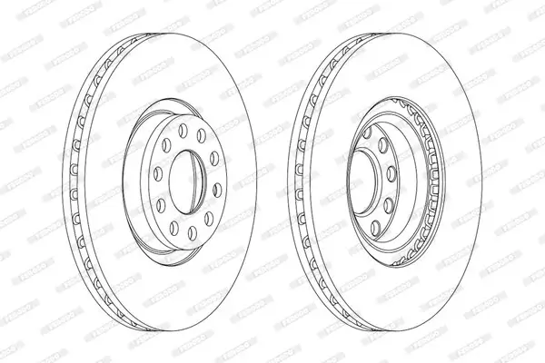 Bremsscheibe Vorderachse FERODO DDF1983C-1
