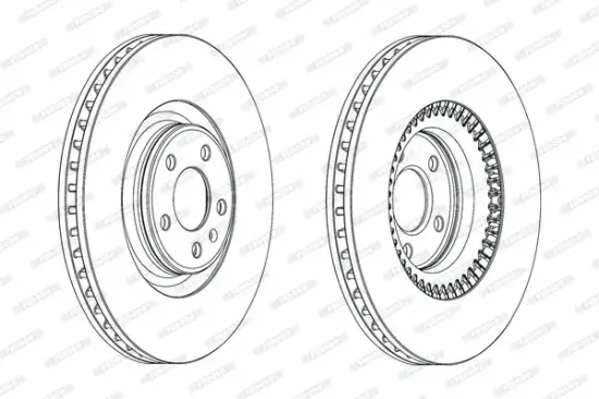 Bremsscheibe Vorderachse FERODO DDF1987C-1 Bild Bremsscheibe Vorderachse FERODO DDF1987C-1