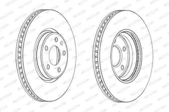 Bremsscheibe Vorderachse FERODO DDF1996C-1 Bild Bremsscheibe Vorderachse FERODO DDF1996C-1