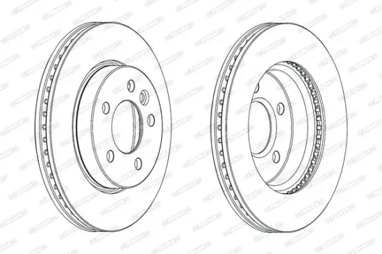 Bremsscheibe Vorderachse FERODO DDF2017C Bild Bremsscheibe Vorderachse FERODO DDF2017C