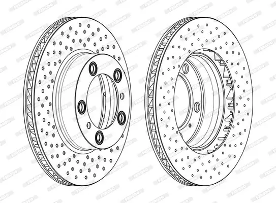 Bremsscheibe Vorderachse links FERODO DDF2027LC-1 Bild Bremsscheibe Vorderachse links FERODO DDF2027LC-1