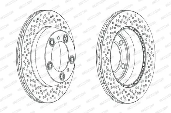 Bremsscheibe Hinterachse FERODO DDF2028C Bild Bremsscheibe Hinterachse FERODO DDF2028C