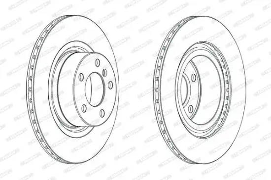 Bremsscheibe Hinterachse FERODO DDF2038C Bild Bremsscheibe Hinterachse FERODO DDF2038C