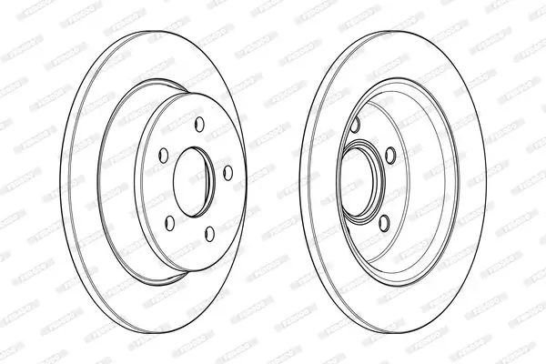 Bremsscheibe FERODO DDF2058C Bild Bremsscheibe FERODO DDF2058C