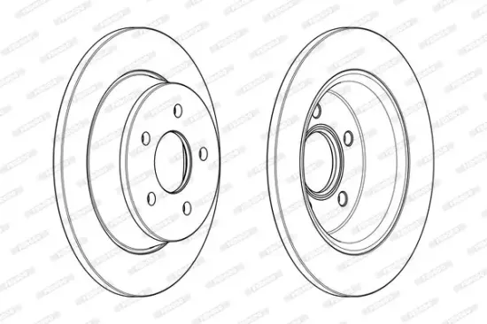 Bremsscheibe FERODO DDF2058C Bild Bremsscheibe FERODO DDF2058C