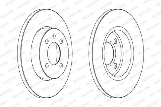 Bremsscheibe FERODO DDF205C Bild Bremsscheibe FERODO DDF205C
