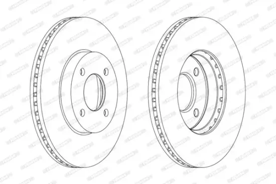 Bremsscheibe Hinterachse FERODO DDF2067C Bild Bremsscheibe Hinterachse FERODO DDF2067C