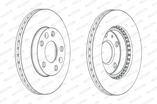 Bremsscheibe Vorderachse FERODO DDF2078C Bild Bremsscheibe Vorderachse FERODO DDF2078C