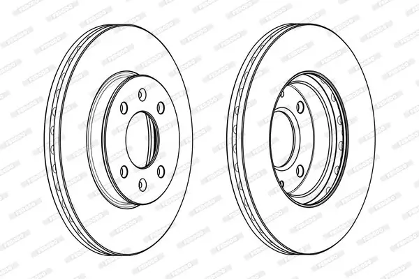 Bremsscheibe Vorderachse FERODO DDF2089C