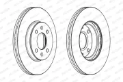Bremsscheibe Vorderachse FERODO DDF2089C