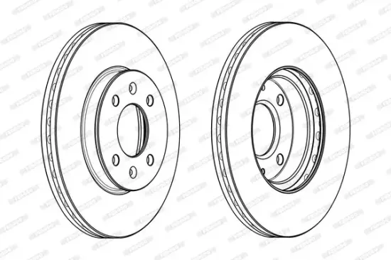 Bremsscheibe Vorderachse FERODO DDF2089C Bild Bremsscheibe Vorderachse FERODO DDF2089C