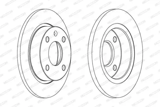 Bremsscheibe Vorderachse FERODO DDF208 Bild Bremsscheibe Vorderachse FERODO DDF208