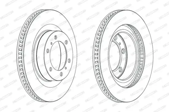 Bremsscheibe Vorderachse FERODO DDF2093C-1 Bild Bremsscheibe Vorderachse FERODO DDF2093C-1