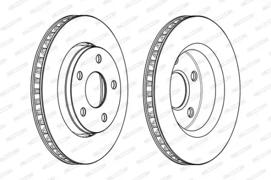 Bremsscheibe Vorderachse FERODO DDF2098C Bild Bremsscheibe Vorderachse FERODO DDF2098C