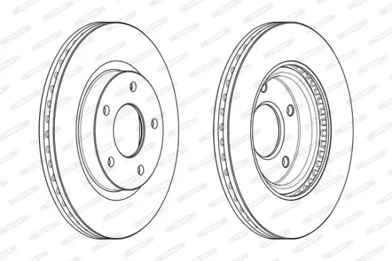 Bremsscheibe Vorderachse FERODO DDF2100C Bild Bremsscheibe Vorderachse FERODO DDF2100C