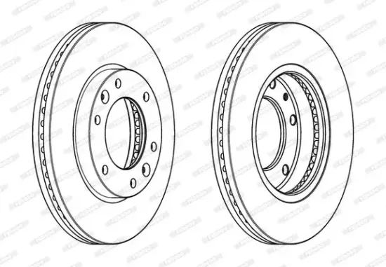 Bremsscheibe Vorderachse FERODO DDF2111C Bild Bremsscheibe Vorderachse FERODO DDF2111C