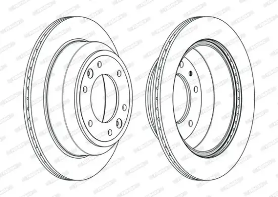 Bremsscheibe Hinterachse FERODO DDF2112C Bild Bremsscheibe Hinterachse FERODO DDF2112C