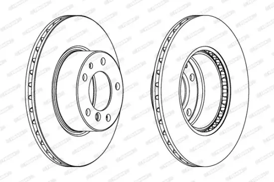 Bremsscheibe Vorderachse FERODO DDF211 Bild Bremsscheibe Vorderachse FERODO DDF211