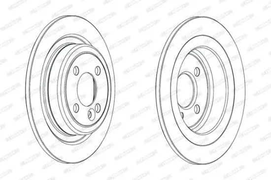 Bremsscheibe Hinterachse FERODO DDF2124C Bild Bremsscheibe Hinterachse FERODO DDF2124C