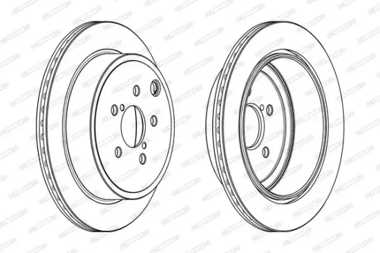 Bremsscheibe Hinterachse FERODO DDF2141C Bild Bremsscheibe Hinterachse FERODO DDF2141C