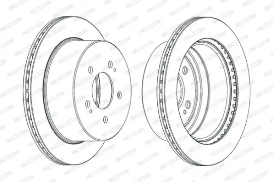 Bremsscheibe Hinterachse FERODO DDF2170C Bild Bremsscheibe Hinterachse FERODO DDF2170C