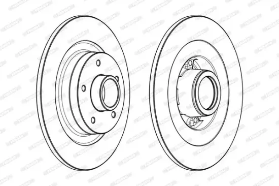 Bremsscheibe Hinterachse FERODO DDF2185-1 Bild Bremsscheibe Hinterachse FERODO DDF2185-1