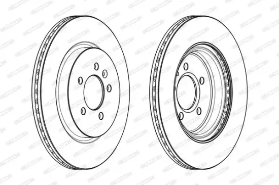 Bremsscheibe Hinterachse FERODO DDF2188C Bild Bremsscheibe Hinterachse FERODO DDF2188C