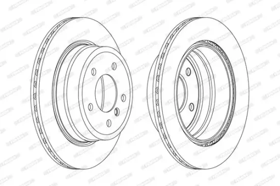 Bremsscheibe Hinterachse FERODO DDF2198C-1 Bild Bremsscheibe Hinterachse FERODO DDF2198C-1