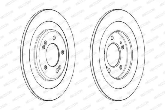 Bremsscheibe Hinterachse FERODO DDF2201C Bild Bremsscheibe Hinterachse FERODO DDF2201C