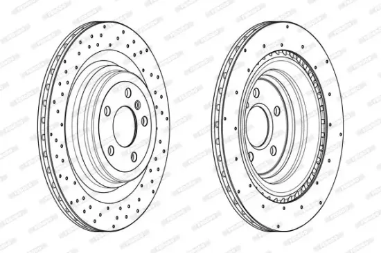 Bremsscheibe Hinterachse FERODO DDF2209C Bild Bremsscheibe Hinterachse FERODO DDF2209C