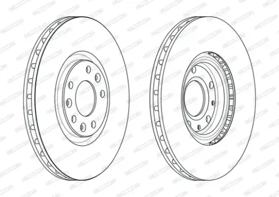 Bremsscheibe Vorderachse FERODO DDF2237C Bild Bremsscheibe Vorderachse FERODO DDF2237C