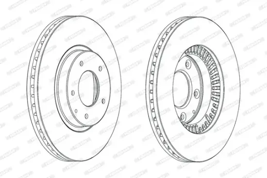 Bremsscheibe Vorderachse FERODO DDF2262C Bild Bremsscheibe Vorderachse FERODO DDF2262C