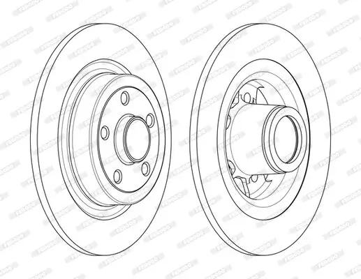 Bremsscheibe Hinterachse FERODO DDF2264-1 Bild Bremsscheibe Hinterachse FERODO DDF2264-1
