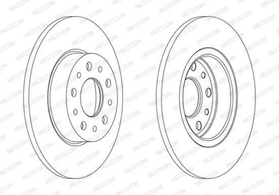 Bremsscheibe Hinterachse FERODO DDF2286C Bild Bremsscheibe Hinterachse FERODO DDF2286C