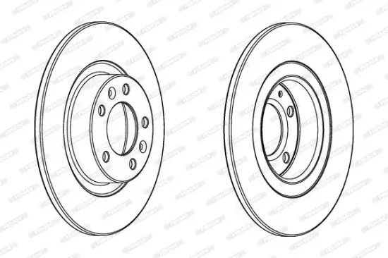 Bremsscheibe Hinterachse FERODO DDF2297C Bild Bremsscheibe Hinterachse FERODO DDF2297C