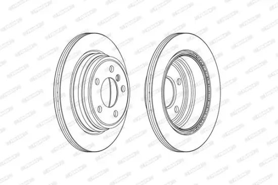 Bremsscheibe Hinterachse FERODO DDF2313C Bild Bremsscheibe Hinterachse FERODO DDF2313C