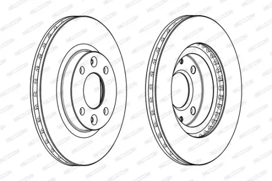 Bremsscheibe Vorderachse FERODO DDF2327C Bild Bremsscheibe Vorderachse FERODO DDF2327C