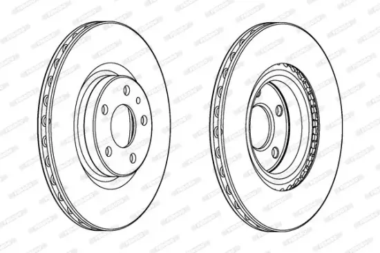 Bremsscheibe Vorderachse FERODO DDF2329C Bild Bremsscheibe Vorderachse FERODO DDF2329C