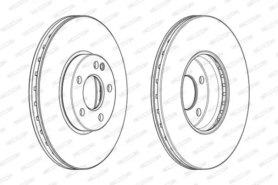 Bremsscheibe Vorderachse FERODO DDF2334C-1 Bild Bremsscheibe Vorderachse FERODO DDF2334C-1