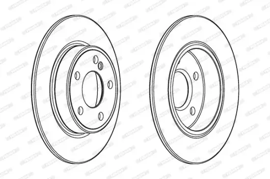 Bremsscheibe Hinterachse FERODO DDF2335C Bild Bremsscheibe Hinterachse FERODO DDF2335C