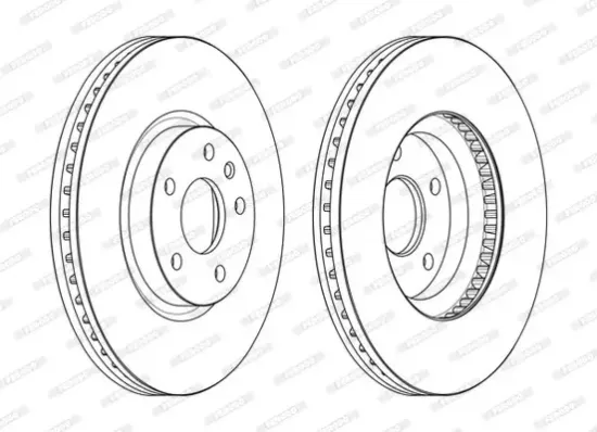 Bremsscheibe Vorderachse FERODO DDF2337C Bild Bremsscheibe Vorderachse FERODO DDF2337C