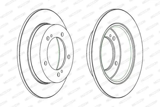 Bremsscheibe Vorderachse FERODO DDF233 Bild Bremsscheibe Vorderachse FERODO DDF233