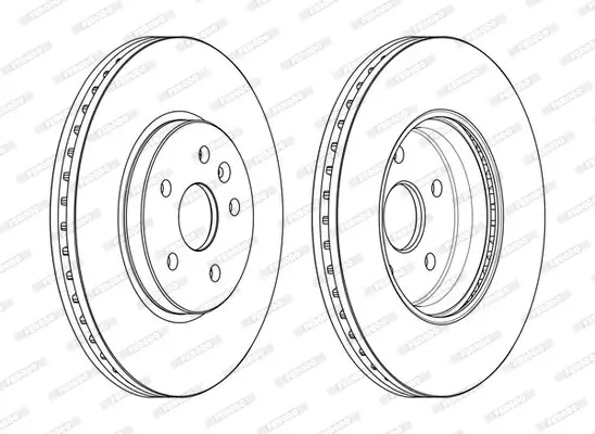 Bremsscheibe Vorderachse FERODO DDF2385C Bild Bremsscheibe Vorderachse FERODO DDF2385C