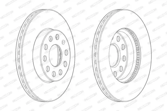 Bremsscheibe FERODO DDF2400C-1 Bild Bremsscheibe FERODO DDF2400C-1