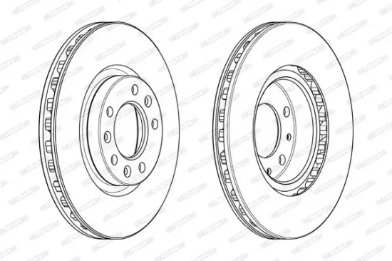 Bremsscheibe Vorderachse FERODO DDF2401C-1 Bild Bremsscheibe Vorderachse FERODO DDF2401C-1
