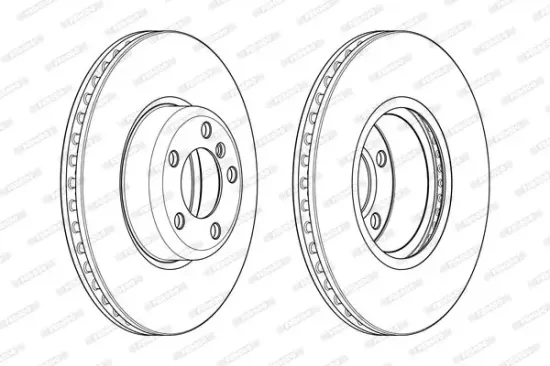 Bremsscheibe Vorderachse FERODO DDF2403C-1 Bild Bremsscheibe Vorderachse FERODO DDF2403C-1