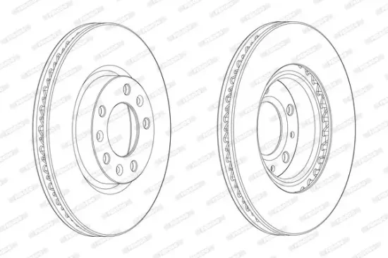 Bremsscheibe Vorderachse FERODO DDF2405C Bild Bremsscheibe Vorderachse FERODO DDF2405C