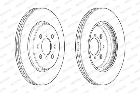 Bremsscheibe Vorderachse FERODO DDF2410C Bild Bremsscheibe Vorderachse FERODO DDF2410C