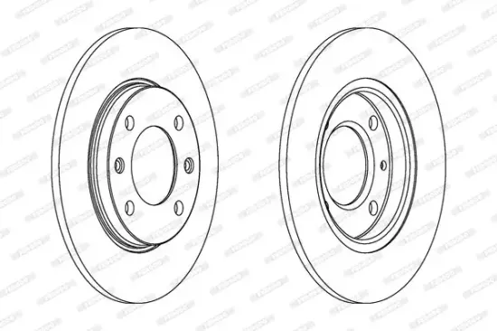 Bremsscheibe FERODO DDF244C Bild Bremsscheibe FERODO DDF244C