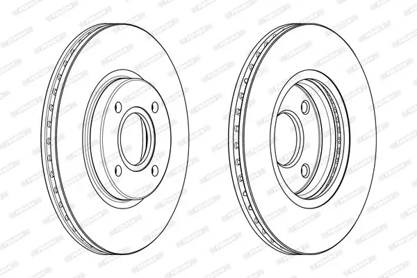 Bremsscheibe FERODO DDF2461C Bild Bremsscheibe FERODO DDF2461C